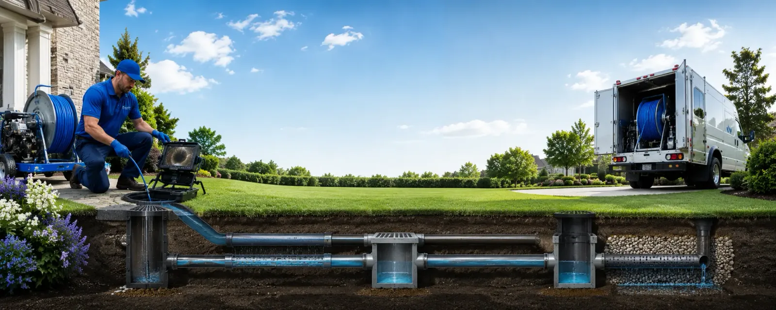 Outdoor drain cleaning information for Eva, AL